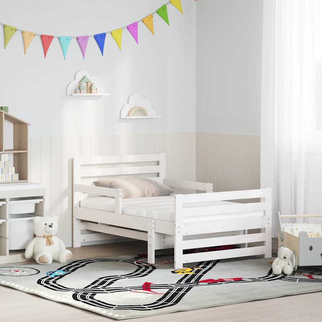 Struttura del letto Bianco 80 x 200 cm Pino massello