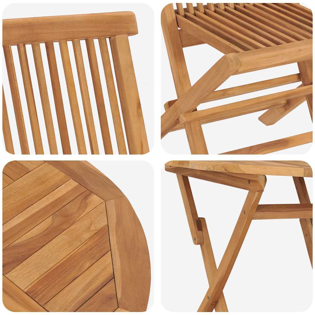 Set da Pranzo per Giardino 3 pcs Marrone Legno massello di teak - homemem39