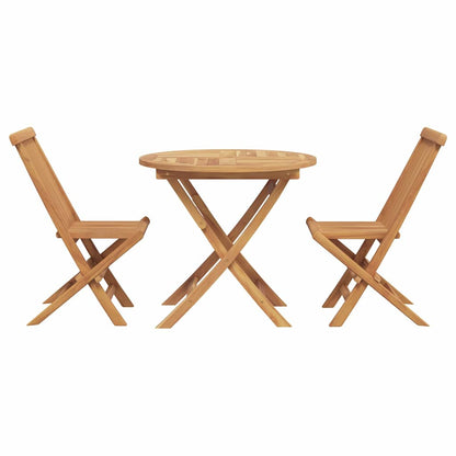 Set da Pranzo per Giardino 3 pcs Marrone Legno massello di teak - homemem39