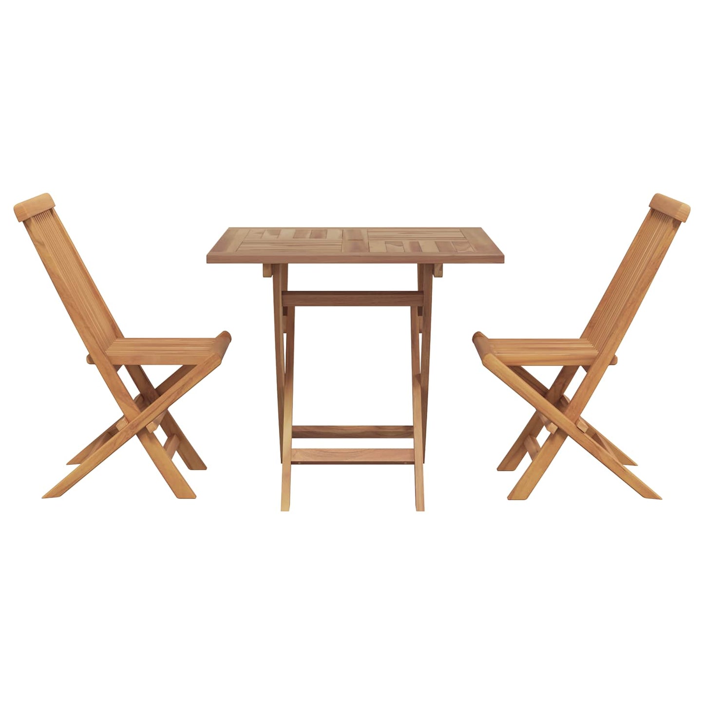 Set da Pranzo per Giardino 3 pcs Marrone