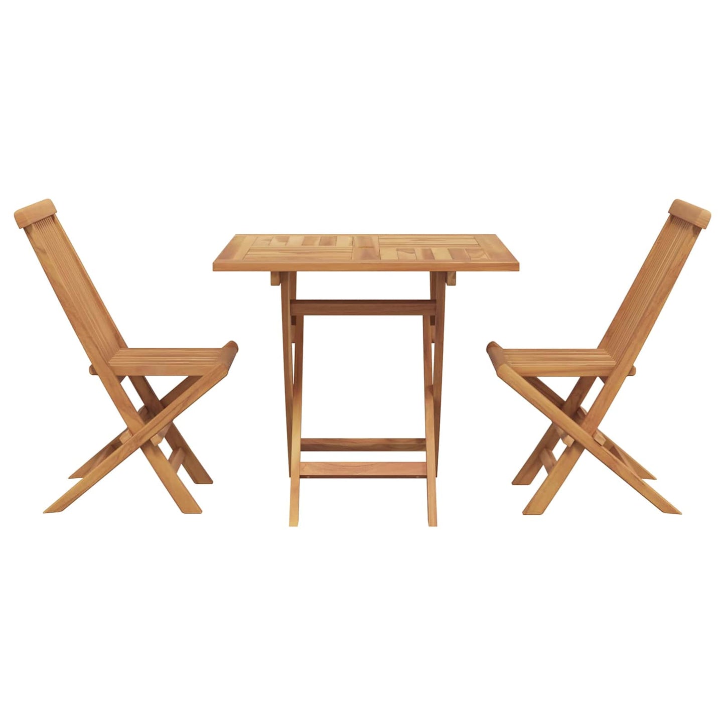 Set da Pranzo per Giardino 3 pcs Marrone