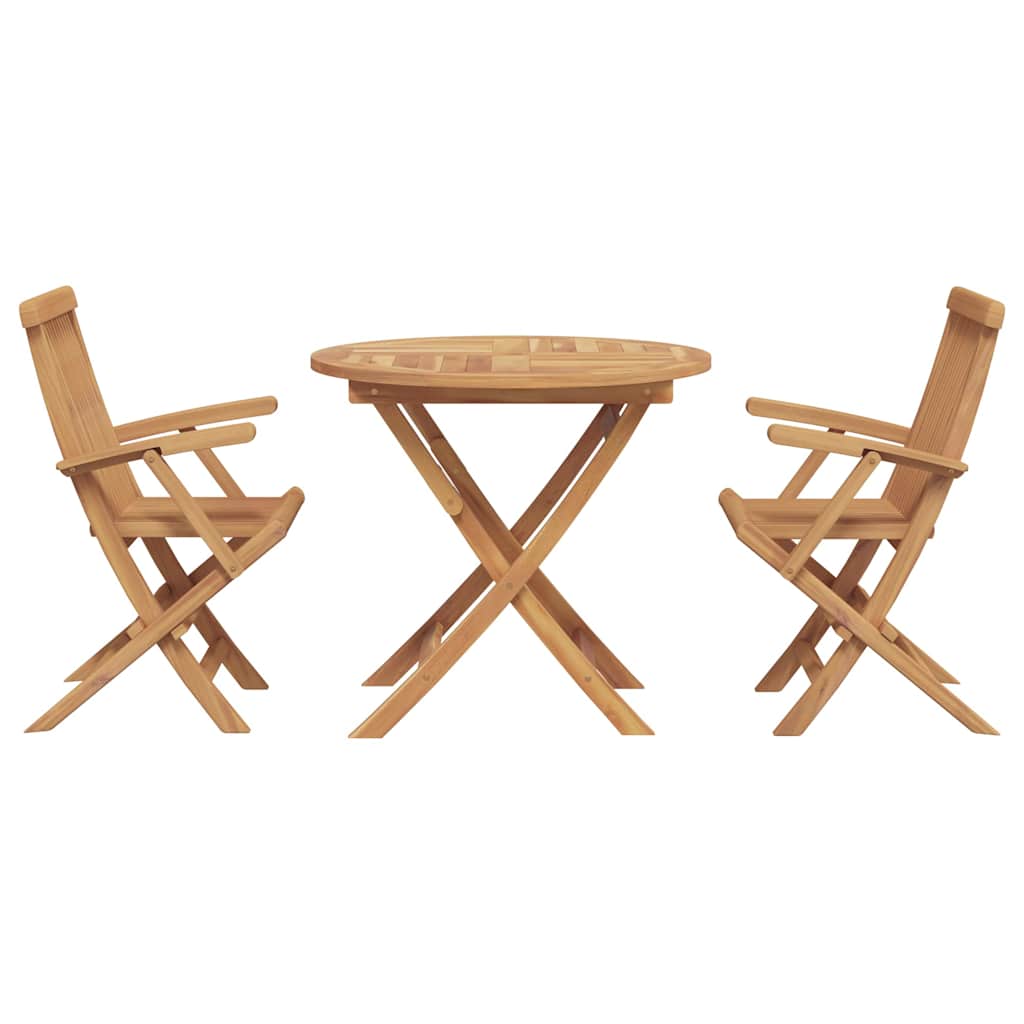 Set da Pranzo per Giardino 3 pcs Marrone Legno massello di teak - homemem39