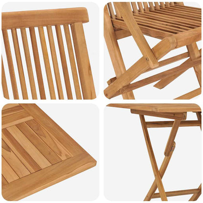 Set da Pranzo per Giardino 3 pcs Marrone Legno massello di teak - homemem39