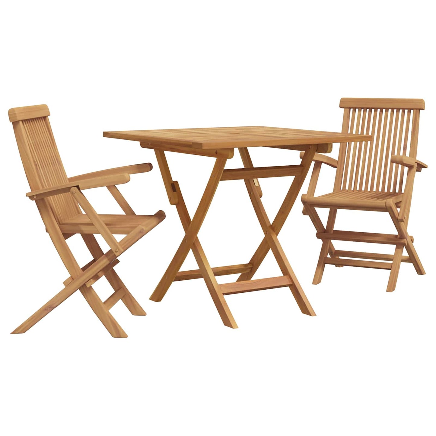 Set da Pranzo per Giardino 3 pcs Marrone