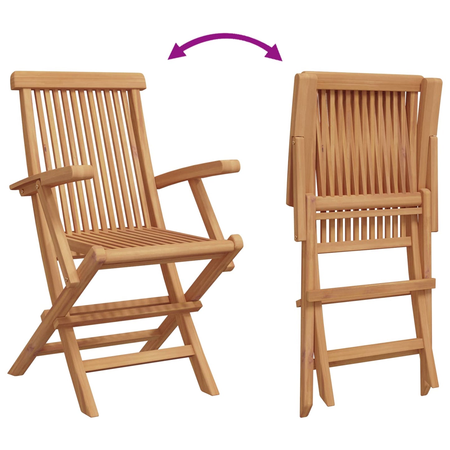 Set da Pranzo per Giardino 3 pcs Marrone