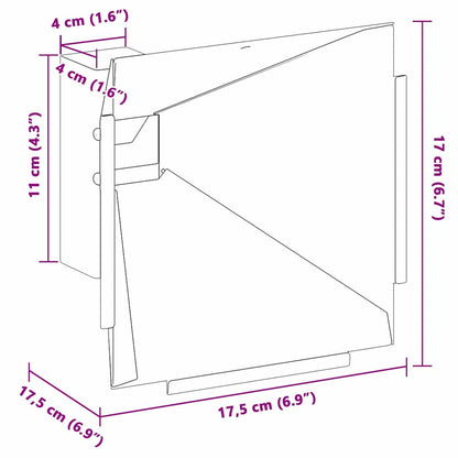 Trappola per pallini Nero 17.5 x 17.5 x 17 cm Acciaio | homemem39