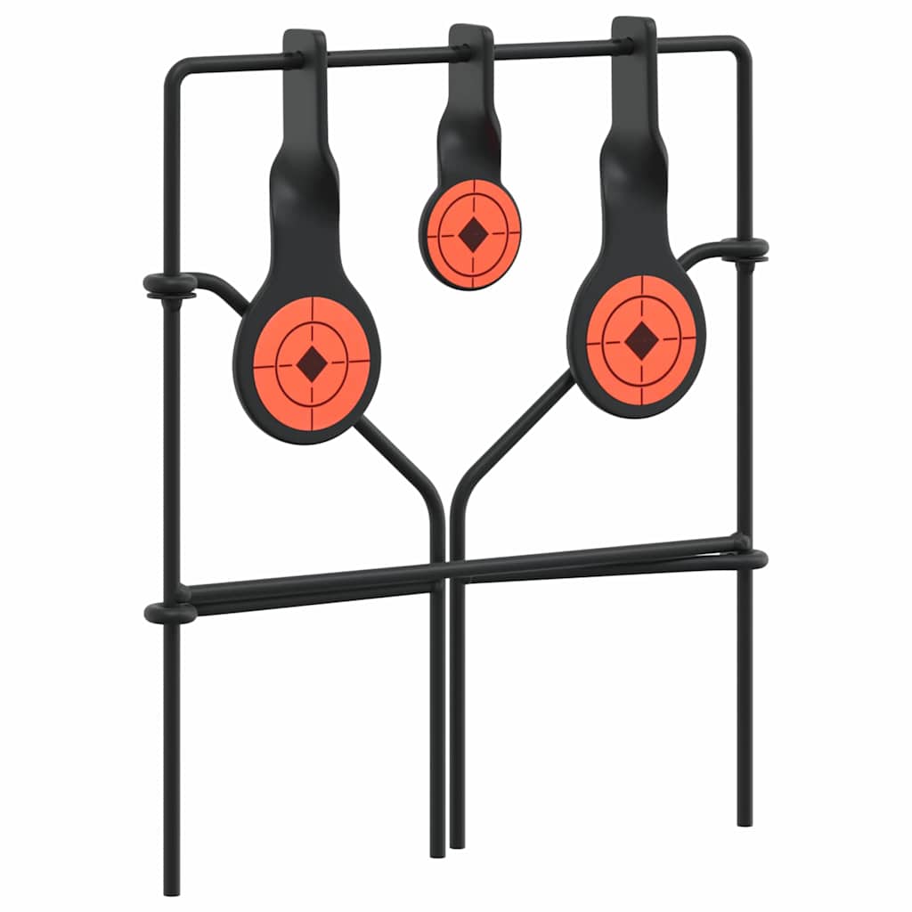 Bersaglio che si ripristina Nero 26 x 13 x 31 cm Acciaio | homemem39