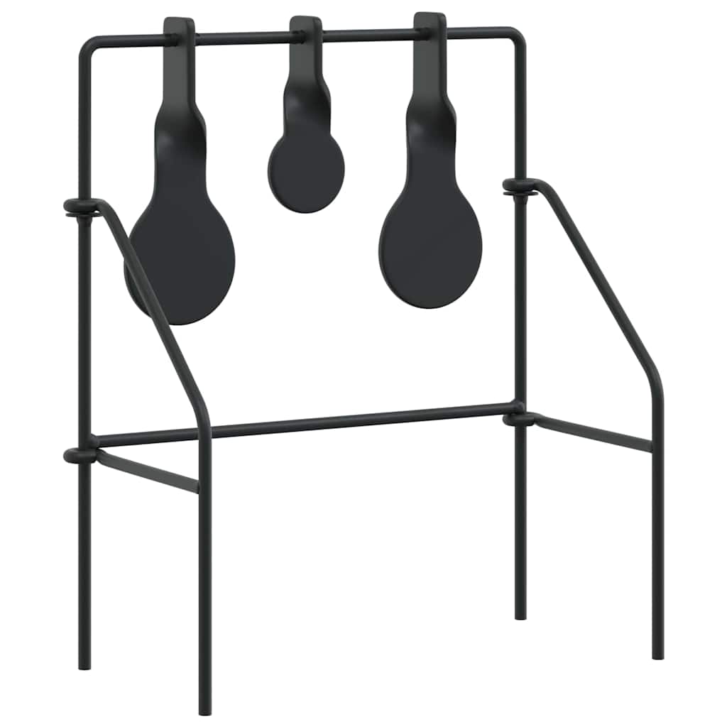 Bersaglio che si ripristina Nero 26 x 13 x 31 cm Acciaio | homemem39