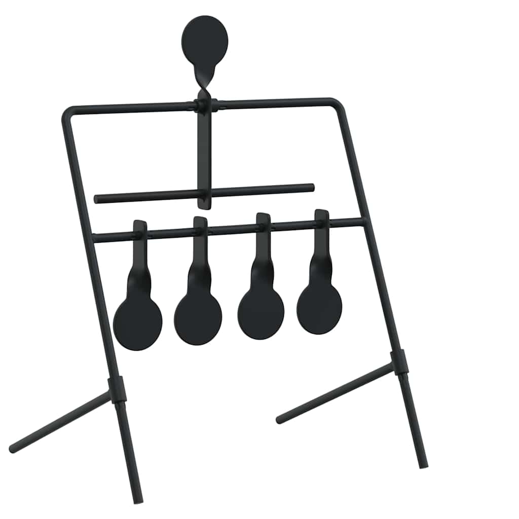 Bersaglio che si ripristina Nero 40 x 34 x 53 cm Acciaio | homemem39