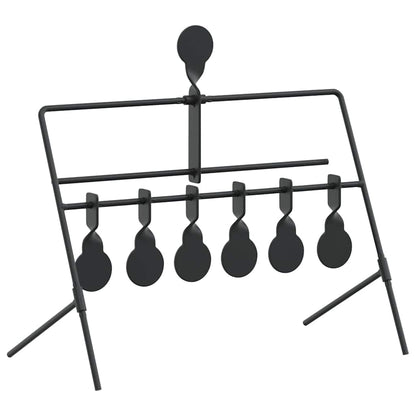 Bersaglio che si ripristina Nero 38 x 20 x 33.5 cm Acciaio | homemem39