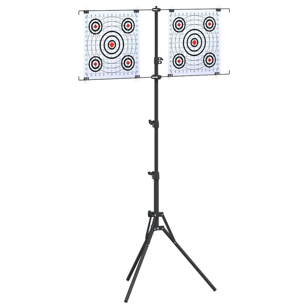 Supporto per bersaglio Nero e Bianco 82,5 x 51 x 150 cm Metallo | homemem39