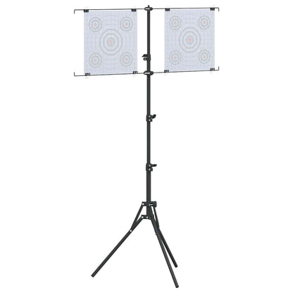 Supporto per bersaglio Nero e Bianco 82,5 x 51 x 150 cm Metallo | homemem39