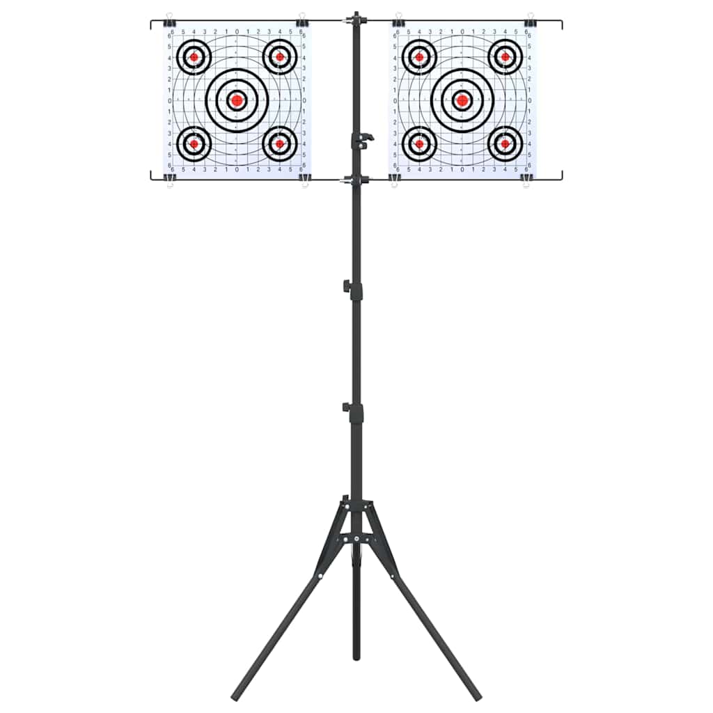 Supporto per bersaglio Nero e Bianco 82,5 x 51 x 150 cm Metallo | homemem39