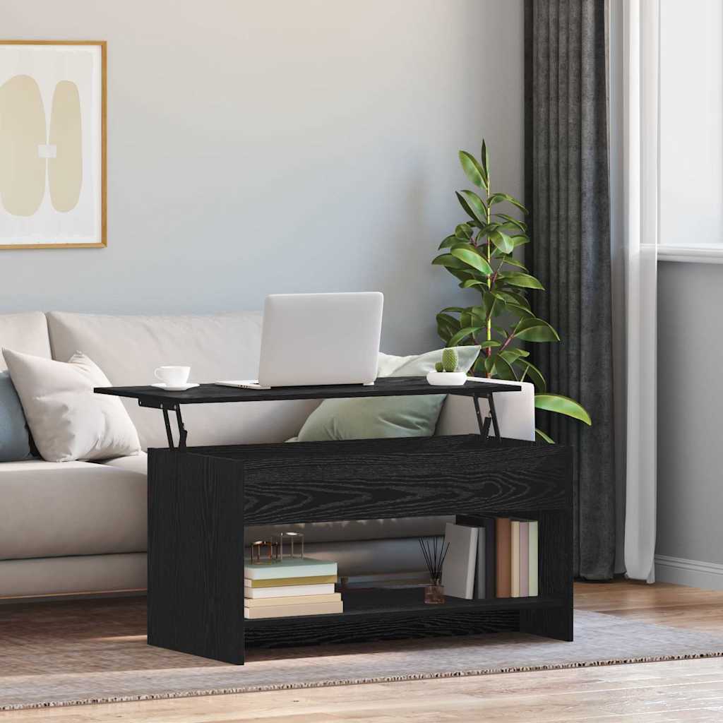 Tavolino da salotto Rovere Nero 80 x 50,5 x 41,5 cm