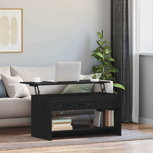 Tavolino da salotto Rovere Nero 80 x 50,5 x 41,5 cm