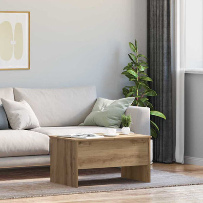 Tavolino da salotto Rovere artigianale 102 x 50,5 x 46,5 cm