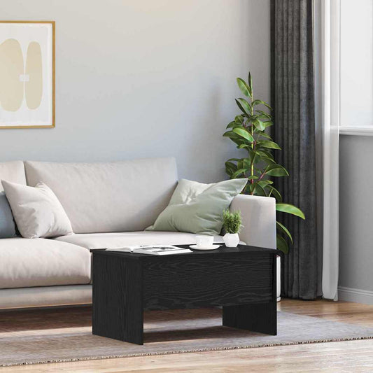 Tavolino da salotto Rovere nero 80 x 50,5 x 42,5 cm