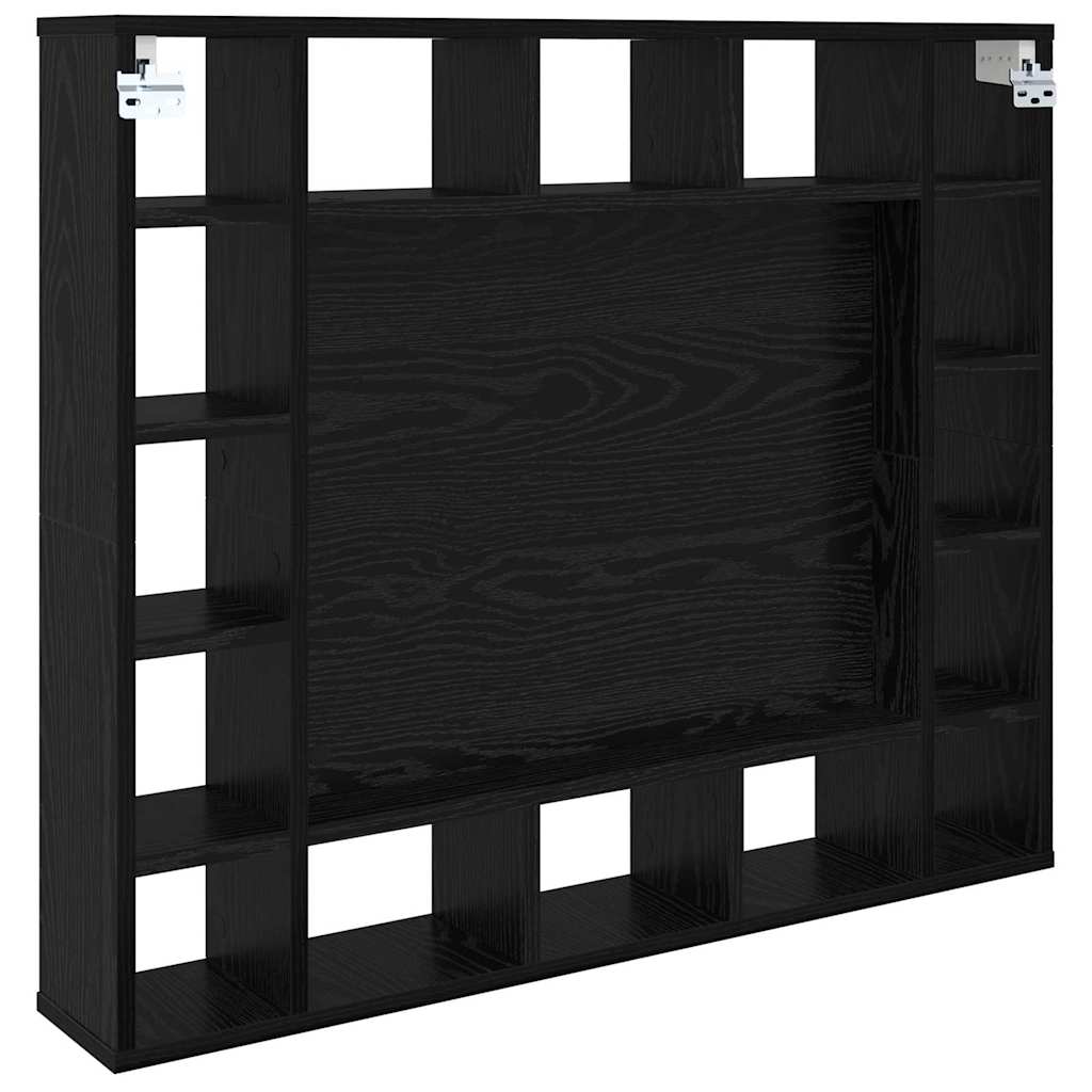Mobiletto per specchio Rovere Nero 91 x 15 x 76,5 cm | homemem39