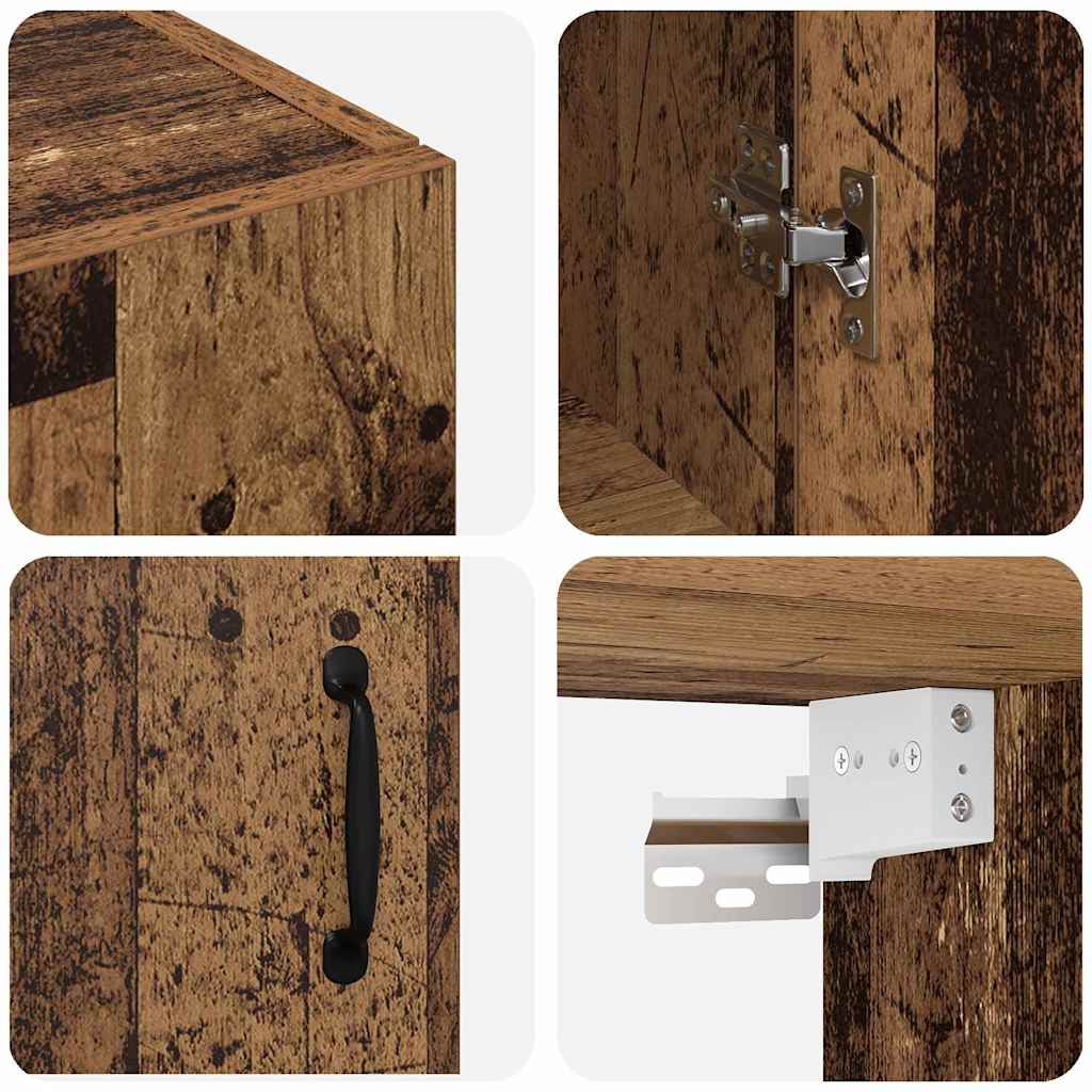 Armadio pensile Legno vecchio 69.5 x 34 x 90 cm