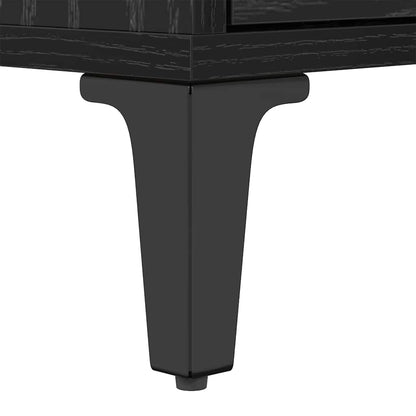 Mobile TV con cassetto Rovere Nero 150 x 30 x 45 cm