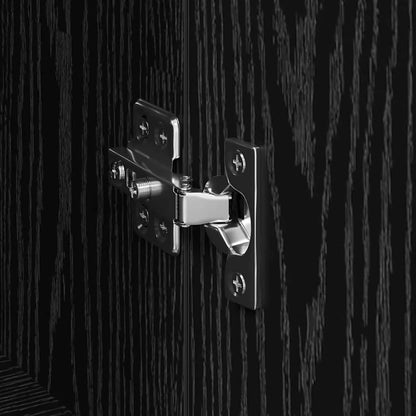 Credenza Rovere nero 60 x 35 x 70 cm Legno multistrato