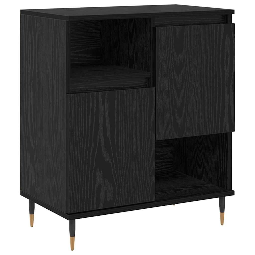 Credenza Rovere nero 60 x 35 x 70 cm Legno multistrato