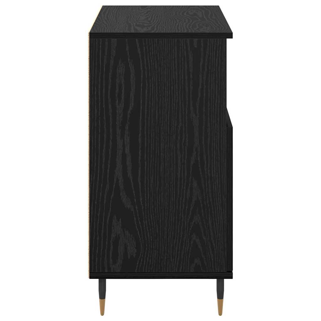 Credenza Rovere nero 60 x 35 x 70 cm Legno multistrato
