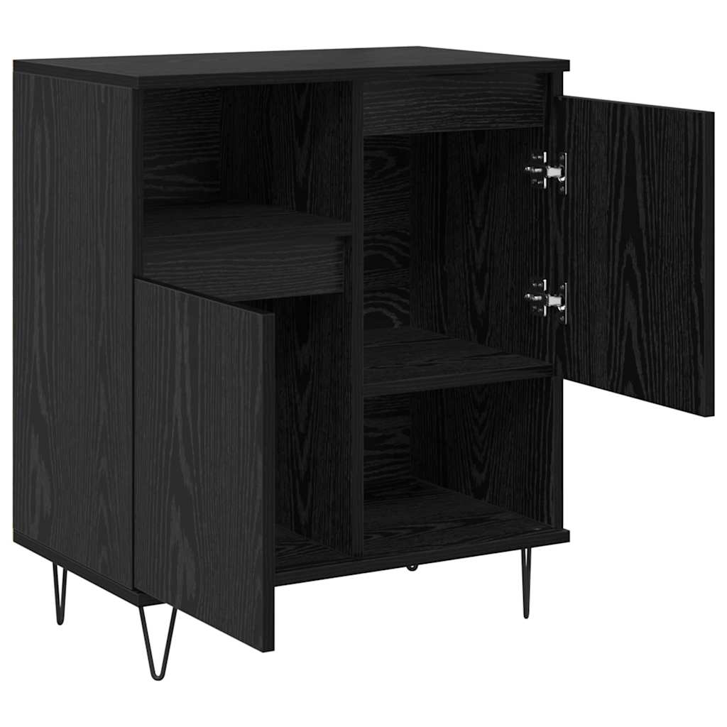 Credenza Rovere nero 60 x 35 x 70 cm Legno multistrato