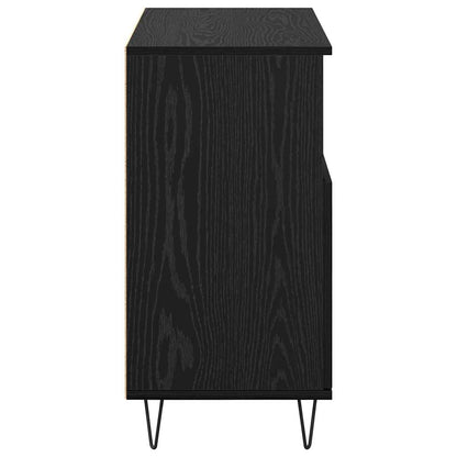 Credenza Rovere nero 60 x 35 x 70 cm Legno multistrato