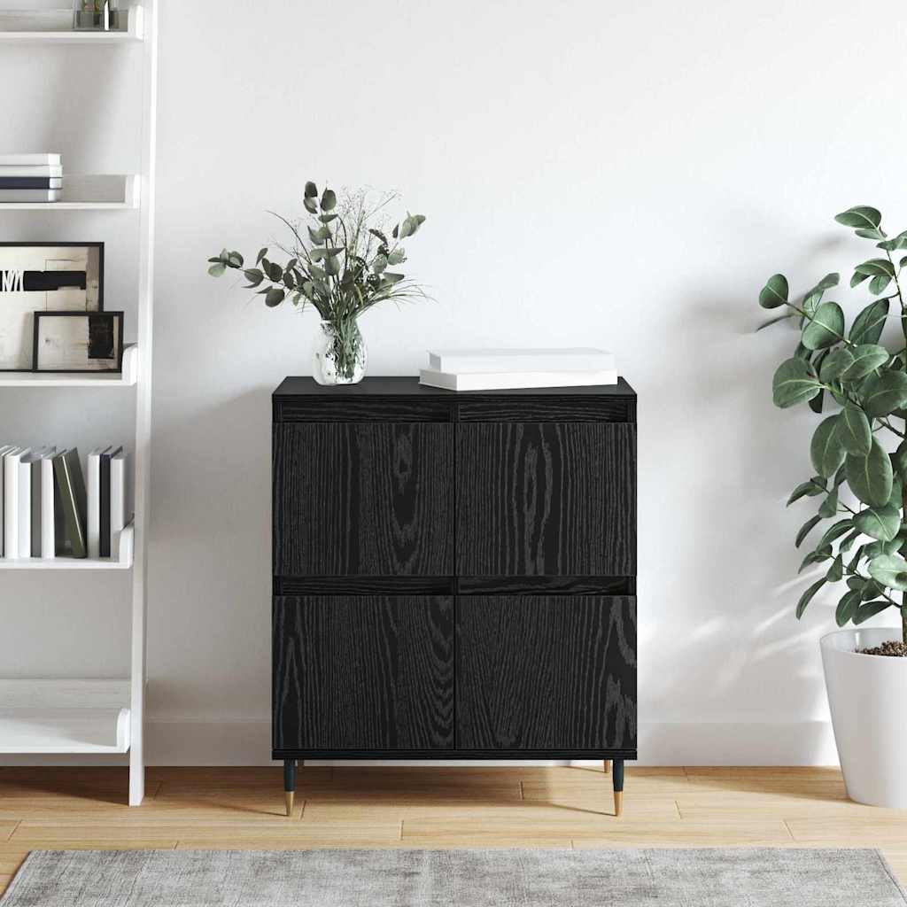 Credenza Nero 60 x 35 x 70 cm Legno multistrato