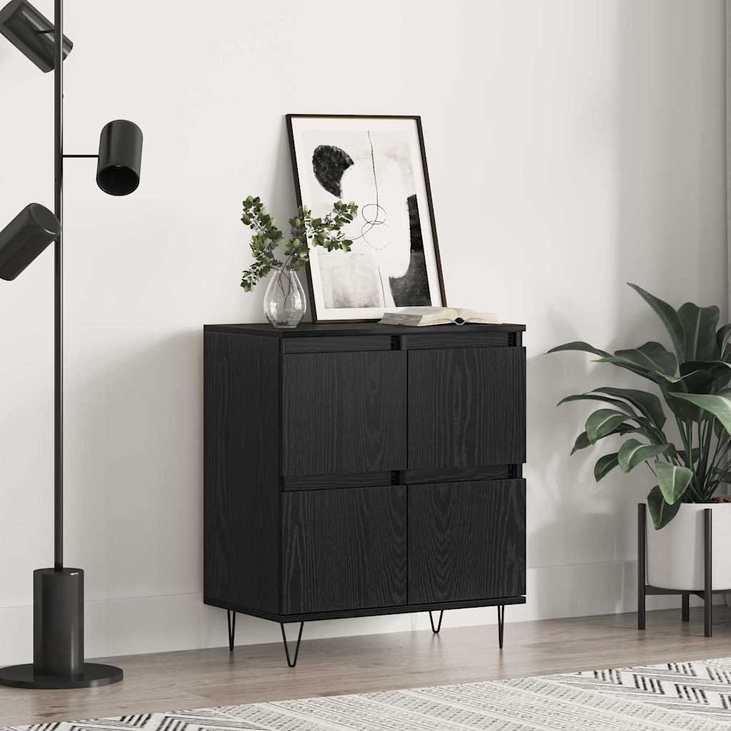 Credenza Nero 60 x 35 x 70 cm Legno multistrato