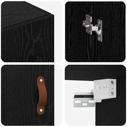 Pensile Nero 69.5 x 34 x 90 cm Legno multistrato