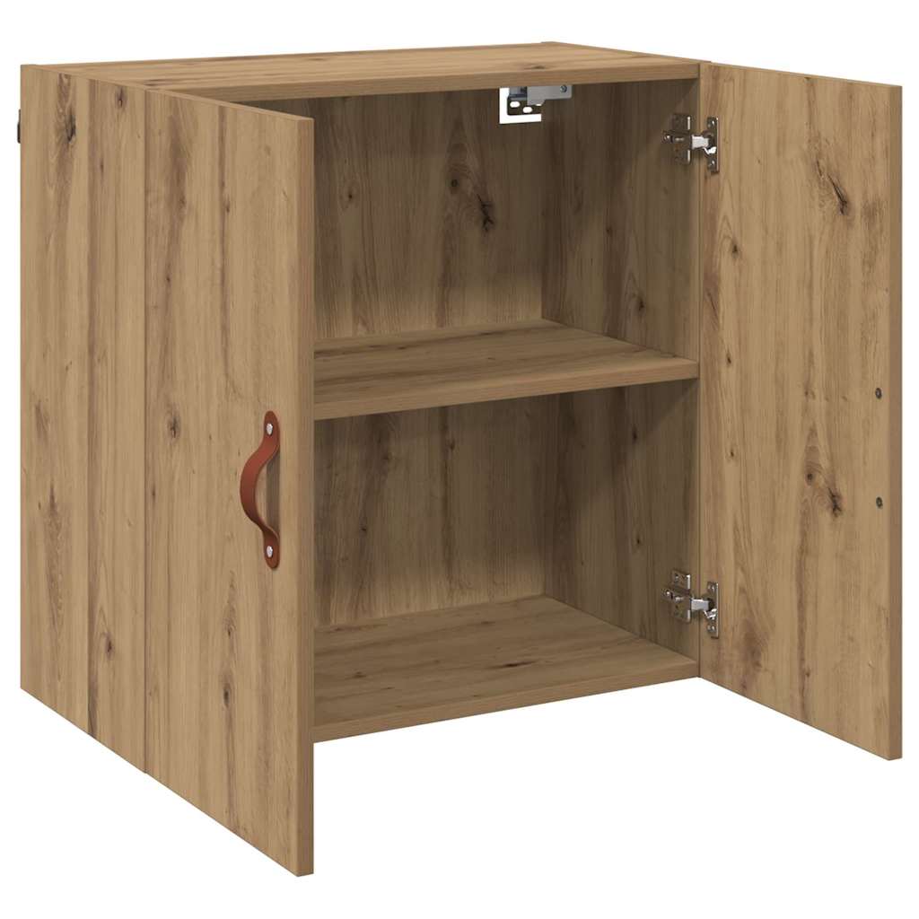 Armadietto a muro rovere artigianale 60 x 31 x 60 cm | homemem39