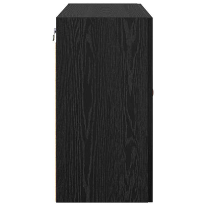 Armadietto a muro Rovere nero 60 x 31 x 60 cm Legno multistrato | homemem39