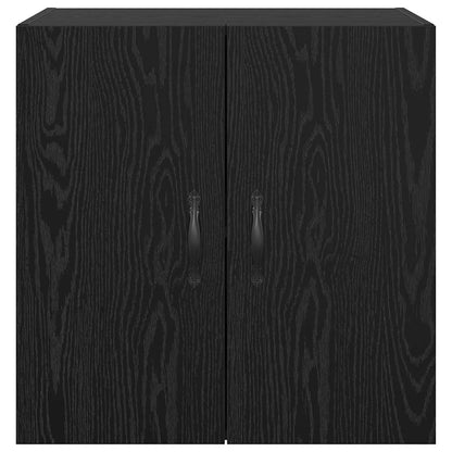 Mobiletto a muro Rovere Nero 60 x 31 x 60 cm Legno multistrato | homemem39