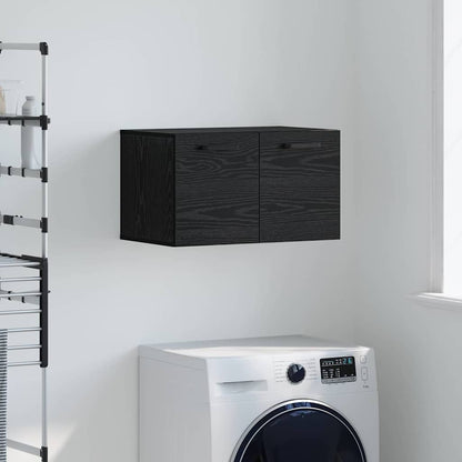 Mobiletto a muro Rovere Nero 60 x 36,5 x 35 cm | homemem39