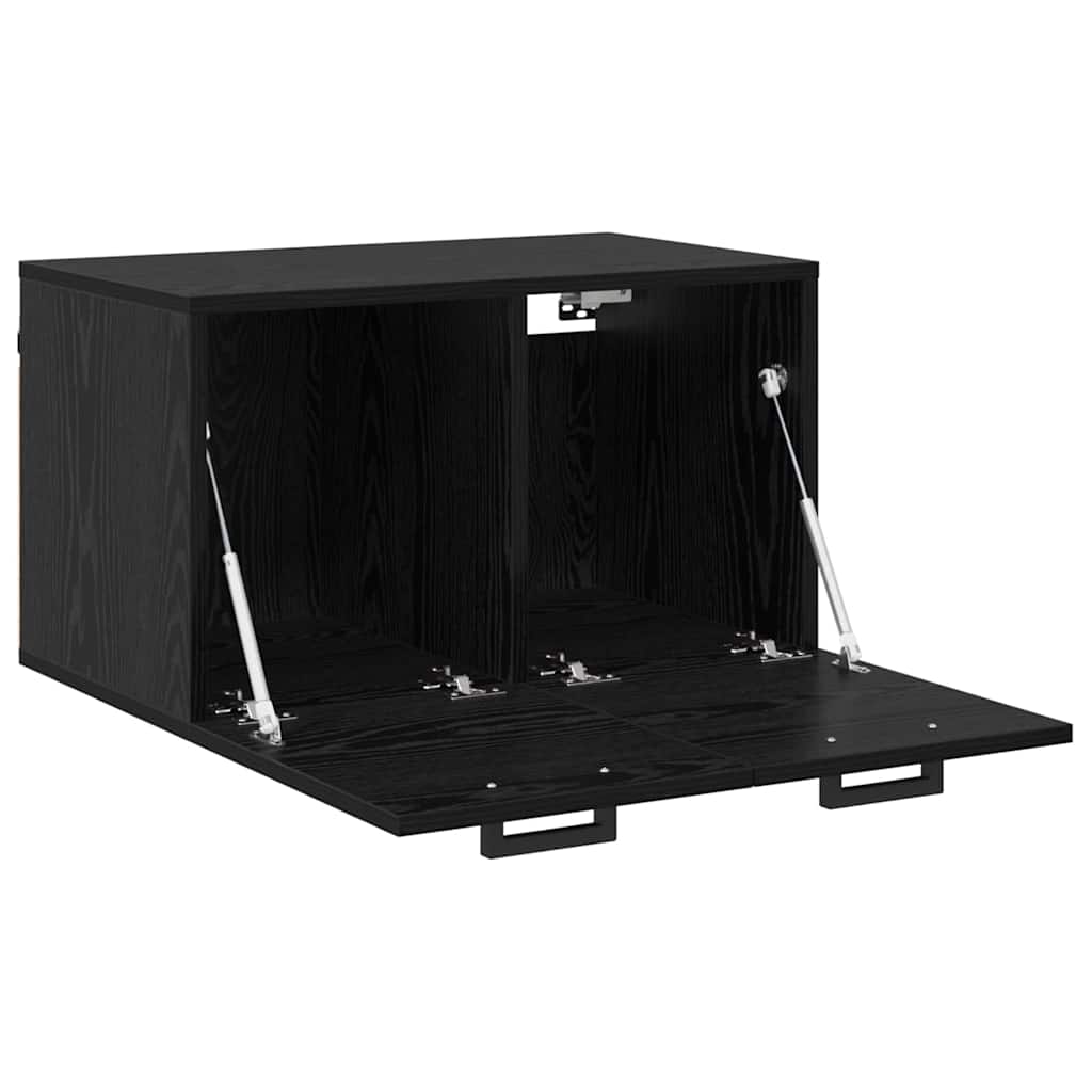 Mobiletto a muro Rovere Nero 60 x 36,5 x 35 cm | homemem39