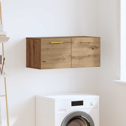 Armadietto a muro rovere artigianale 80 x 36.5 x 35 cm | homemem39