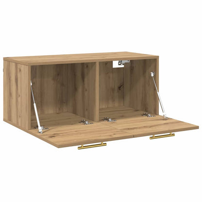 Armadietto a muro rovere artigianale 80 x 36.5 x 35 cm | homemem39