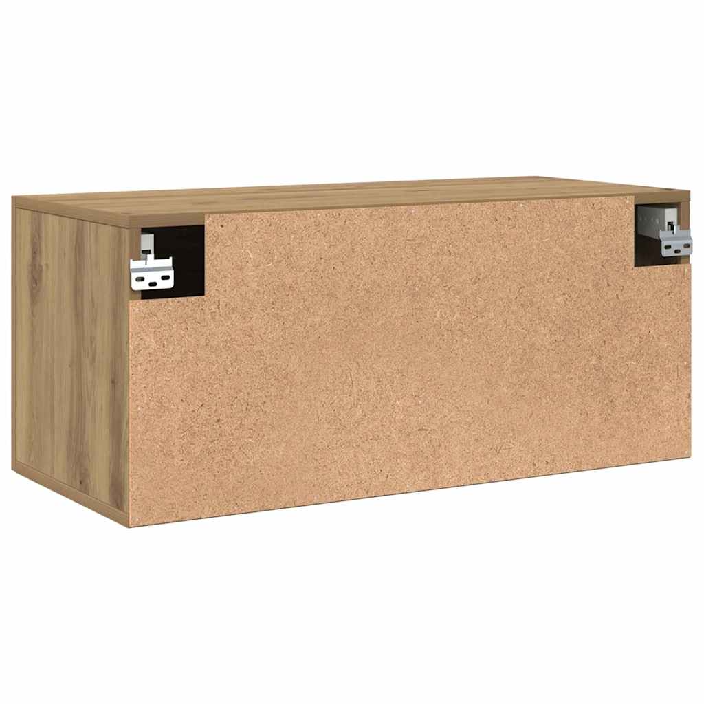 Armadietto a muro rovere artigianale 80 x 36.5 x 35 cm | homemem39