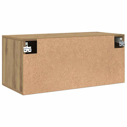 Armadietto a muro rovere artigianale 80 x 36.5 x 35 cm | homemem39