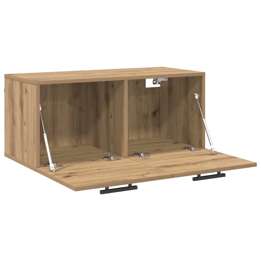 Armadietto a muro rovere artigianale 80 x 36.5 x 35 cm | homemem39