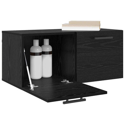 Armadietto a muro Rovere nero 80 x 36.5 x 35 cm | homemem39