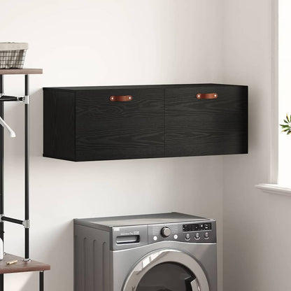 Mobiletto a muro Rovere Nero 100 x 36,5 x 35 cm | homemem39