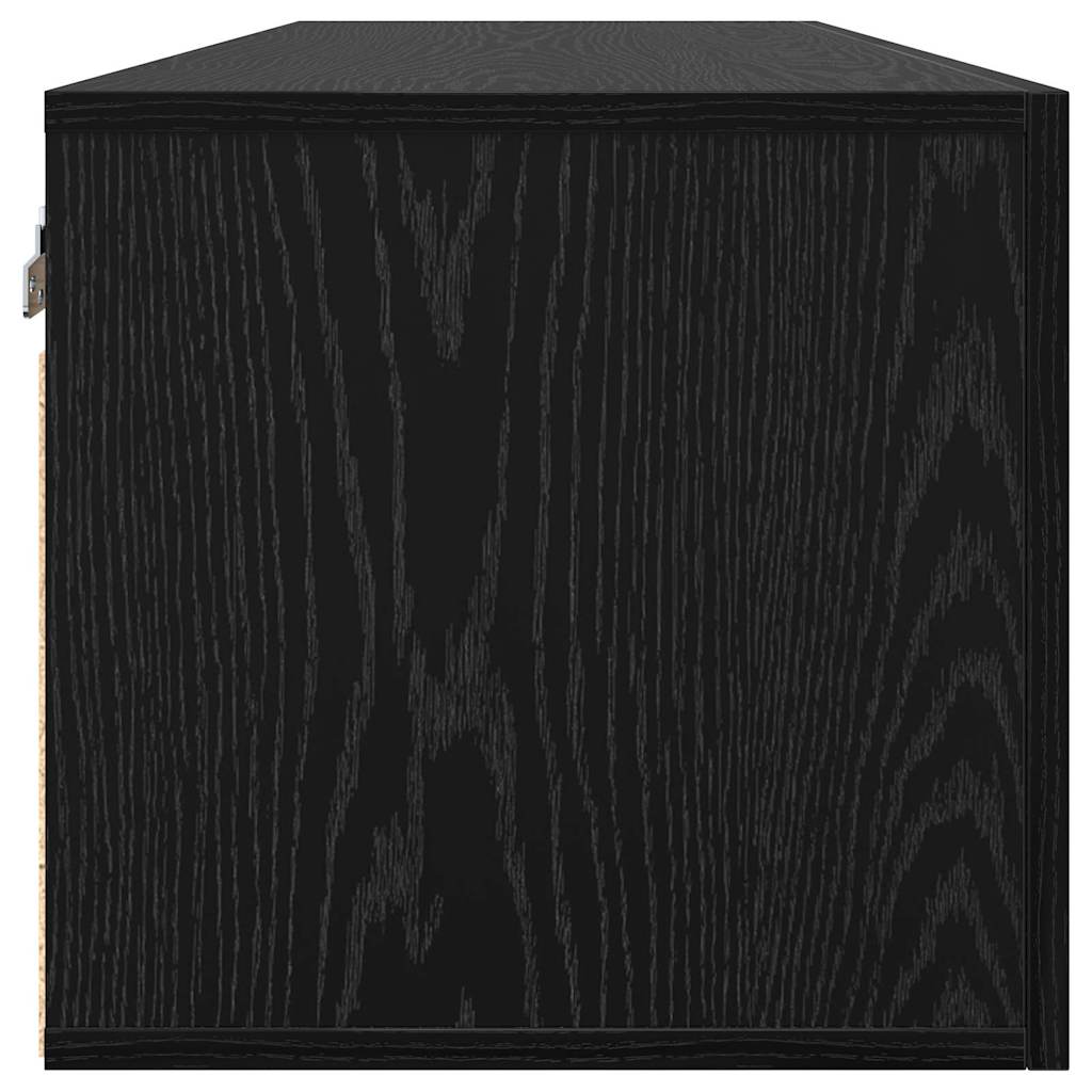 Mobiletto a muro Rovere Nero 100 x 36,5 x 35 cm | homemem39