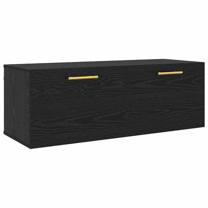 Armadietto a muro Rovere nero 100 x 36.5 x 35 cm | homemem39