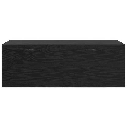 Mobiletto a muro Rovere Nero 100 x 36,5 x 35 cm | homemem39