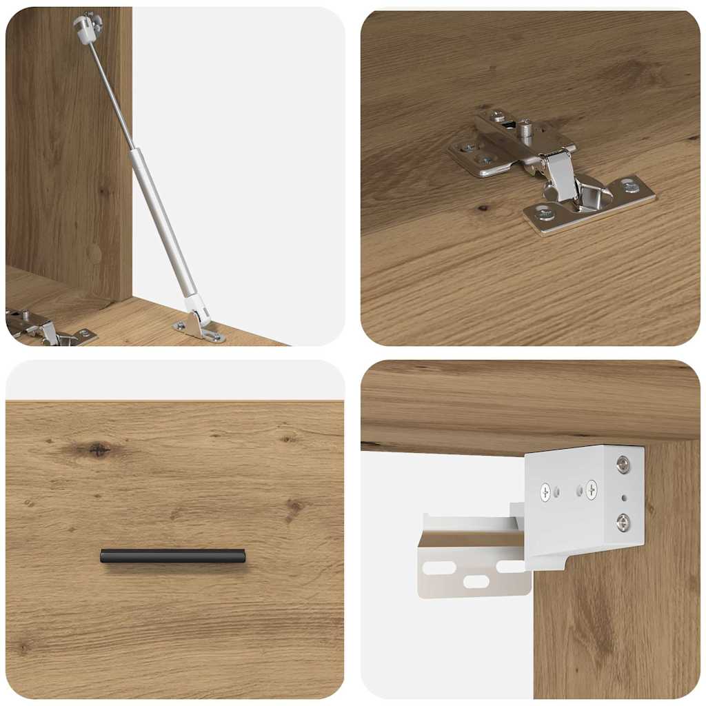 Mobiletto a muro Rovere artigianale 100 x 36,5 x 35 cm | homemem39