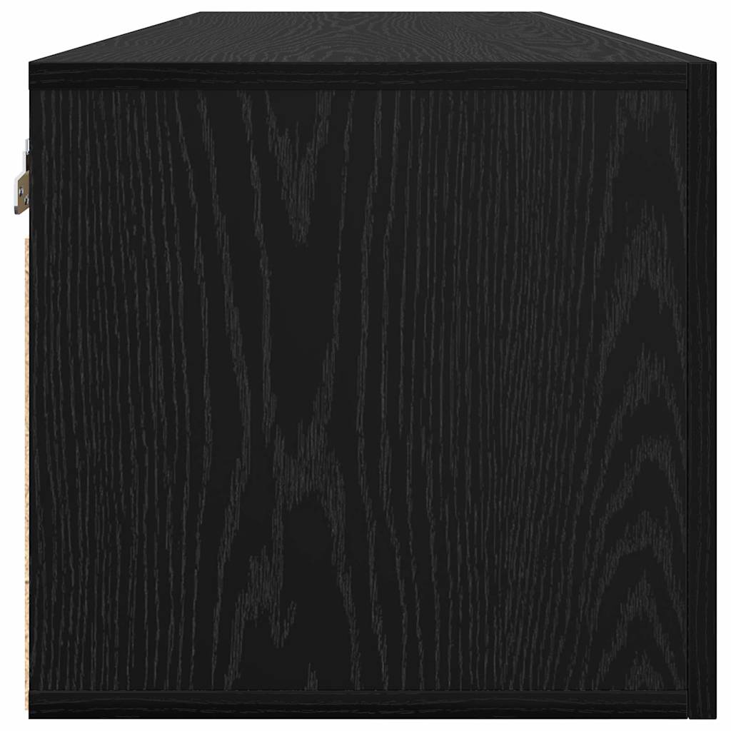Mobiletto a muro Rovere Nero 100 x 36,5 x 35 cm | homemem39