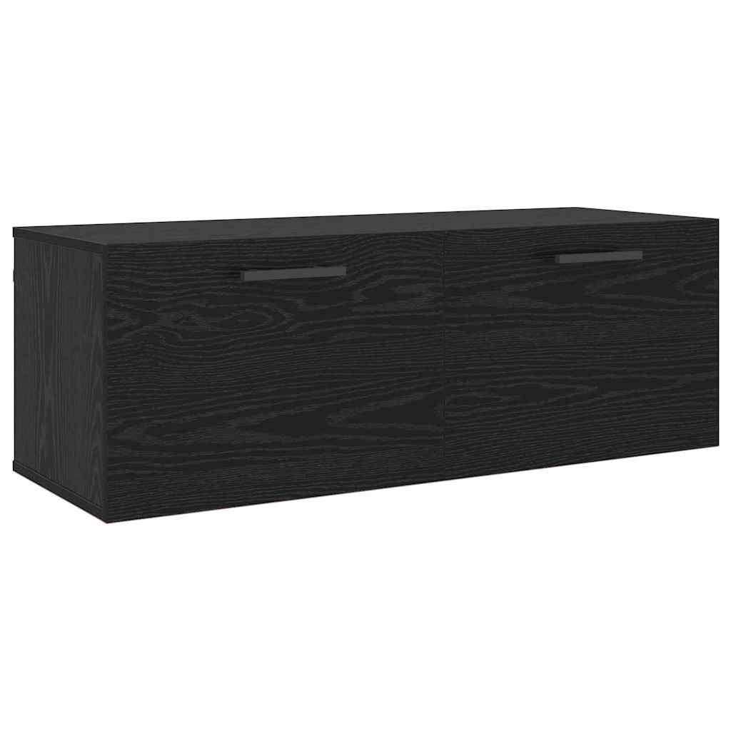 Armadietto a muro Rovere nero 100 x 36.5 x 35 cm | homemem39